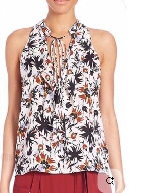 A.L.C. Tie Neck Blouse